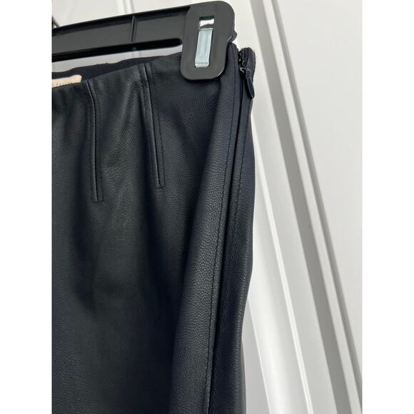 Rebecca Taylor Black Vegan Leather Ankle Pants - Women's Size 0 - Picture 6 of 11